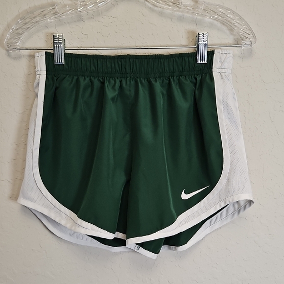 Nike Pants - Nike Tempo Dri-Fit Lined Mid Rise Running Shorts, Green/White, Size Small
